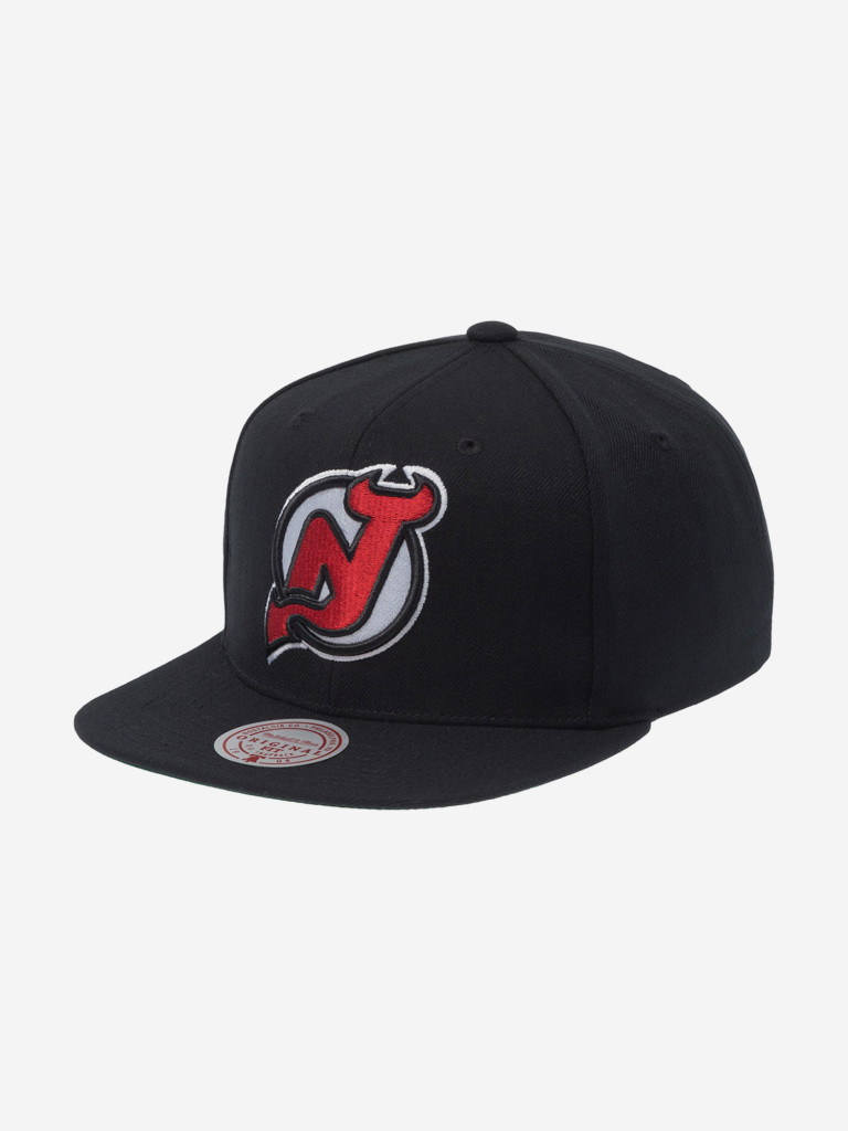 Бейсболка с прямым козырьком MITCHELL NESS HHSS6743-NJDYYPPPBLCK New Jersey Devils NHL
