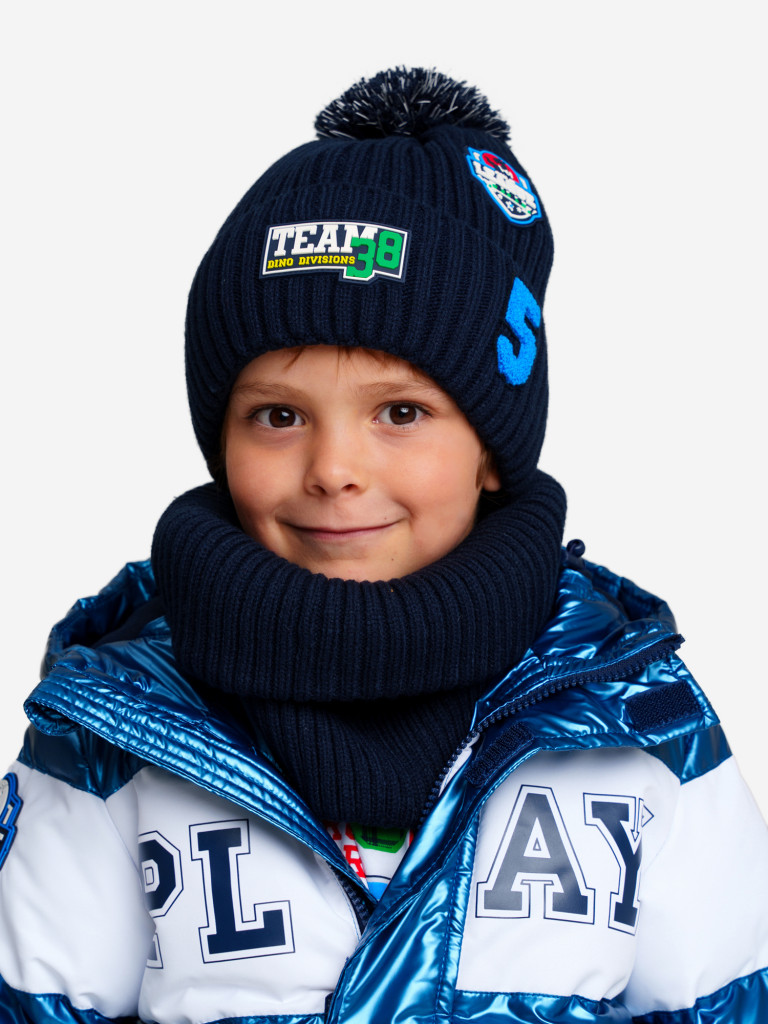 Комплект для мальчиков: шапка, снуд PlayToday