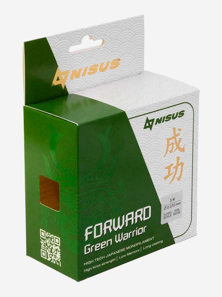 Леска для рыбалки Nisus FORWARD Green Warrior Nylon 0,370мм, 150м, 10,45кг, оливковый