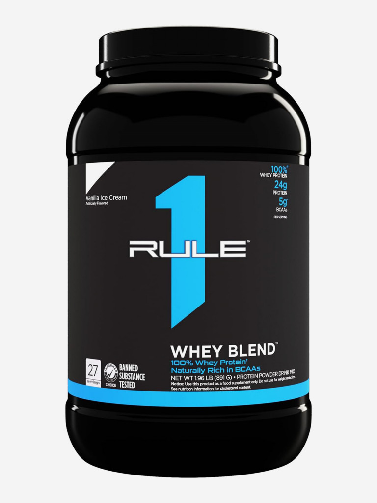 Протеин Rule 1 Whey Blend, 891 г, Ванильное мороженое