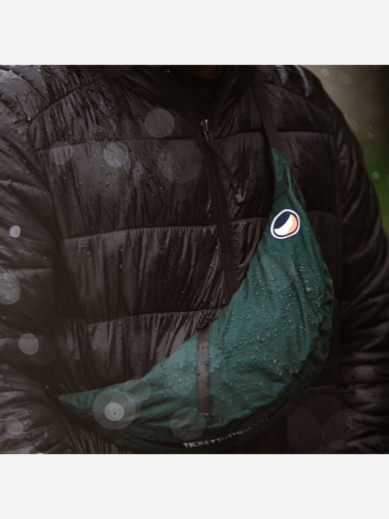 Сумка TICKET TO THE MOON sling bag Water Resistant, Green