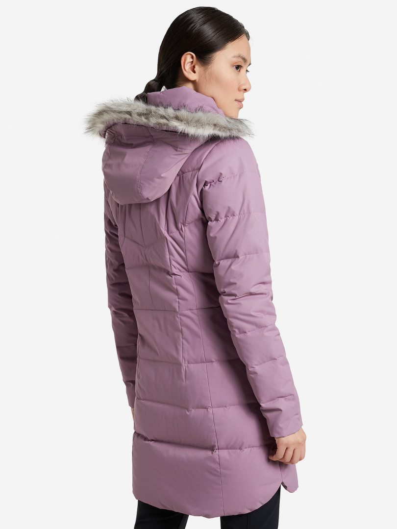 фото Куртка пуховая женская columbia crystal caves mid jacket, фиолетовый