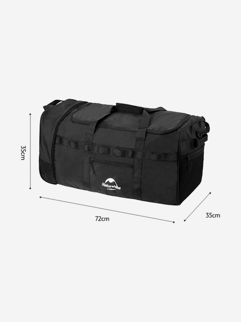 Дорожная сумка Naturehike XS03, 88 L, черная