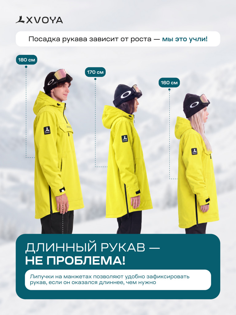 Анорак сноубордический XVOYA Base желтый