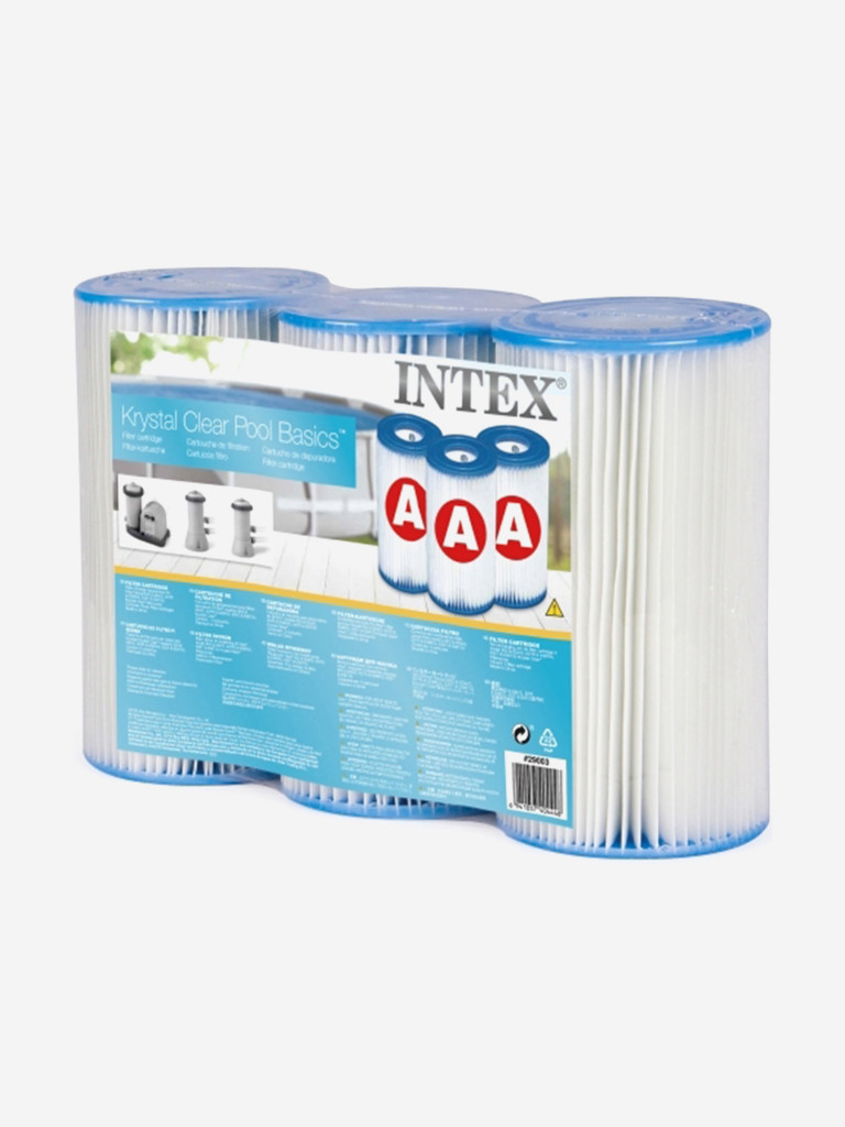 Картридж Intex 29003 сменный класса А для фильтра насоса 26604, 26638, 26636, упаковка 3 шт