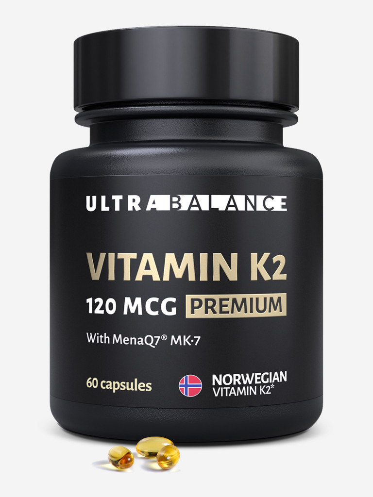 Витамин К2 UltraBalance комплекс МК-7 для мужчин и женщин, 60 капсул