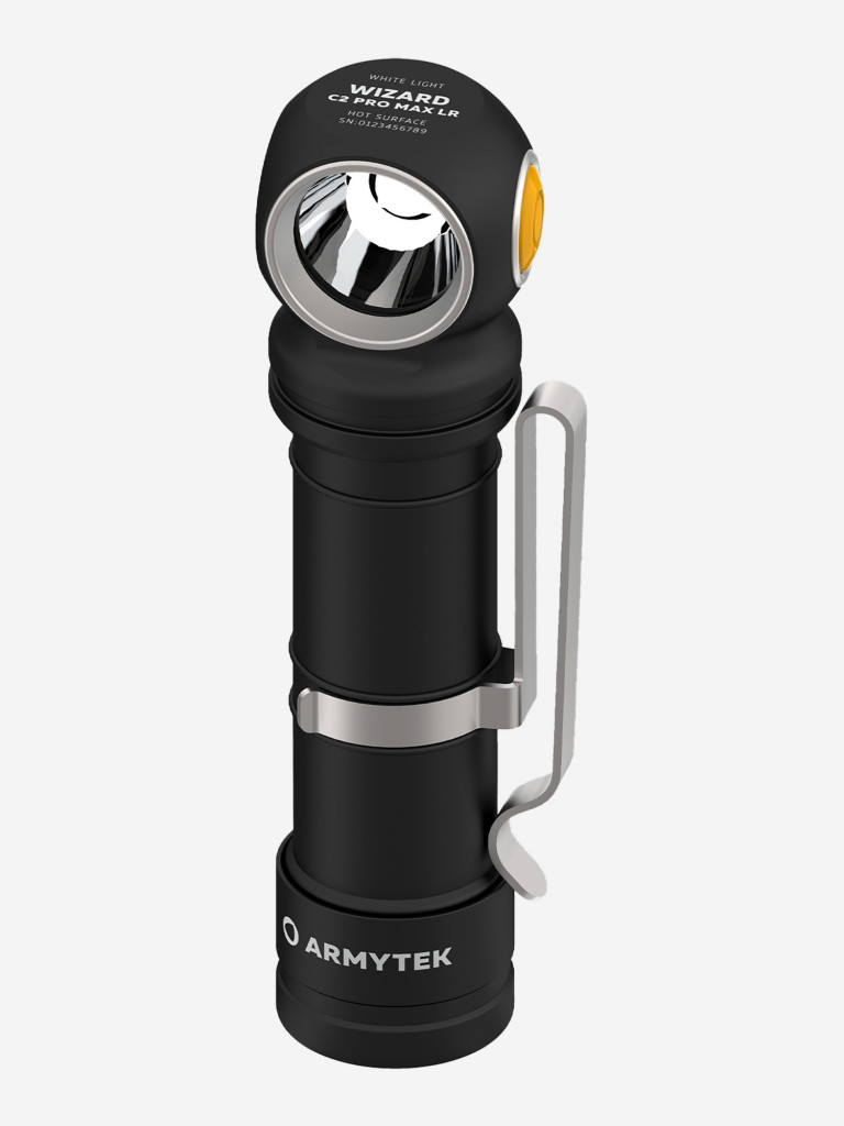 Фонарь налобный Armytek Wizard C2 Pro Max Magnet USB + 18650 LR, 4150 лм, холодный свет