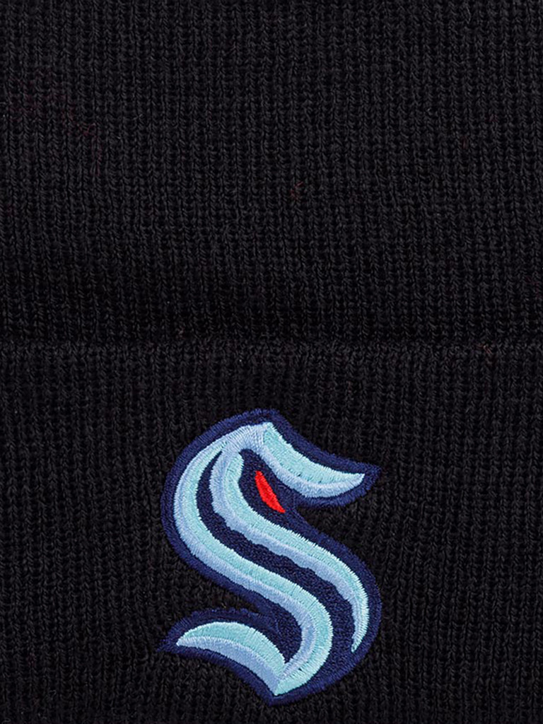 Шапка с отворотом AMERICAN NEEDLE 39712A-SEK Seattle Kraken Basic NHL (черный)