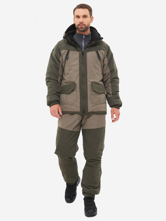 Костюм мужской Huntsman Горка Люкс зимний ветровлагозащитный из мембранной ткани Исландия для охоты и рыбалки