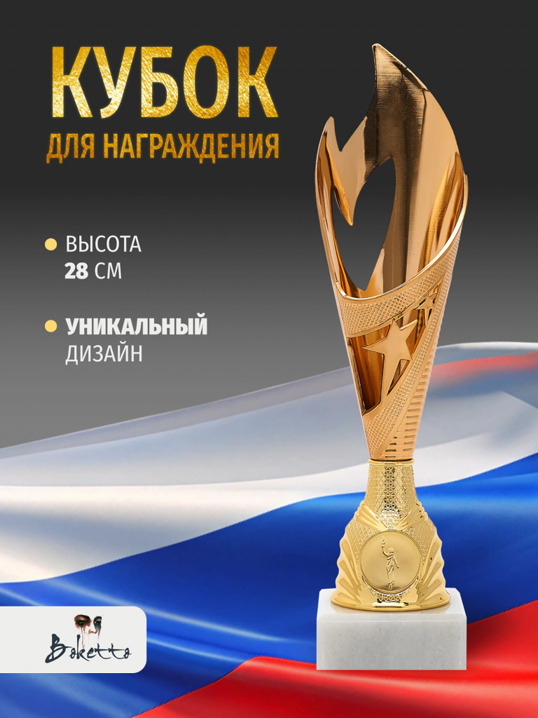Кубок спортивный для награждения победителей 28 см бронзовый