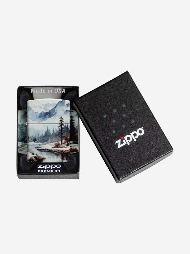 Зажигалка бензиновая ветроустойчивая Zippo Frozen Valley 540 Matte