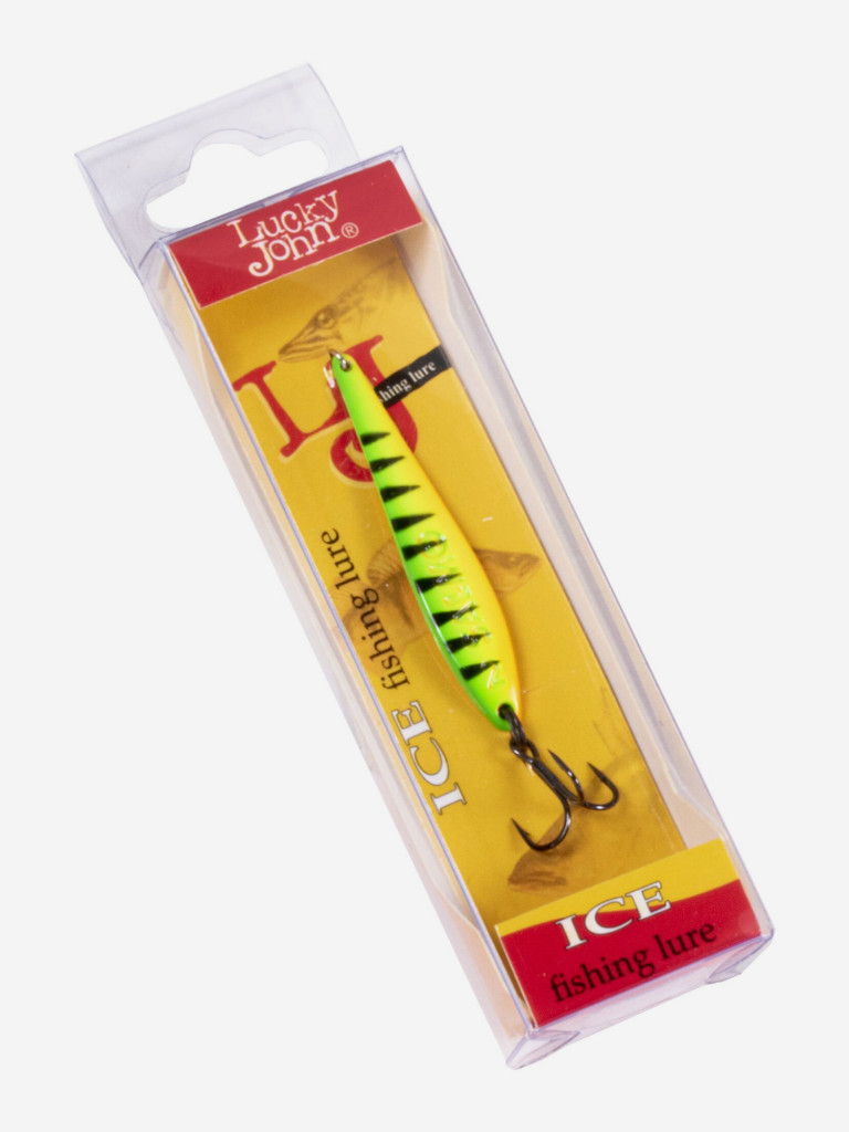 Блесна вертикальная Lucky John зимняя S-2 с тройником, вес 3 г