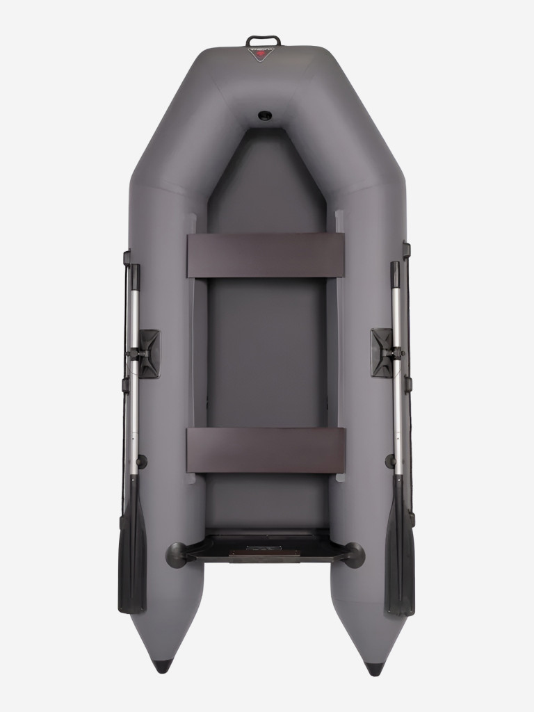Лодка ПВХ надувная под мотор Yukona 280 TL двухместная для рыбалки, серая