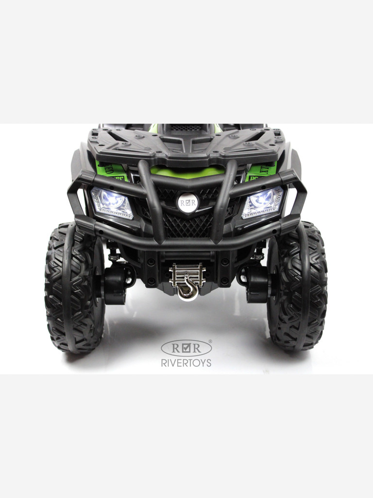 Детский электроквадроцикл RIVERTOYS T001TT 4WD зеленый