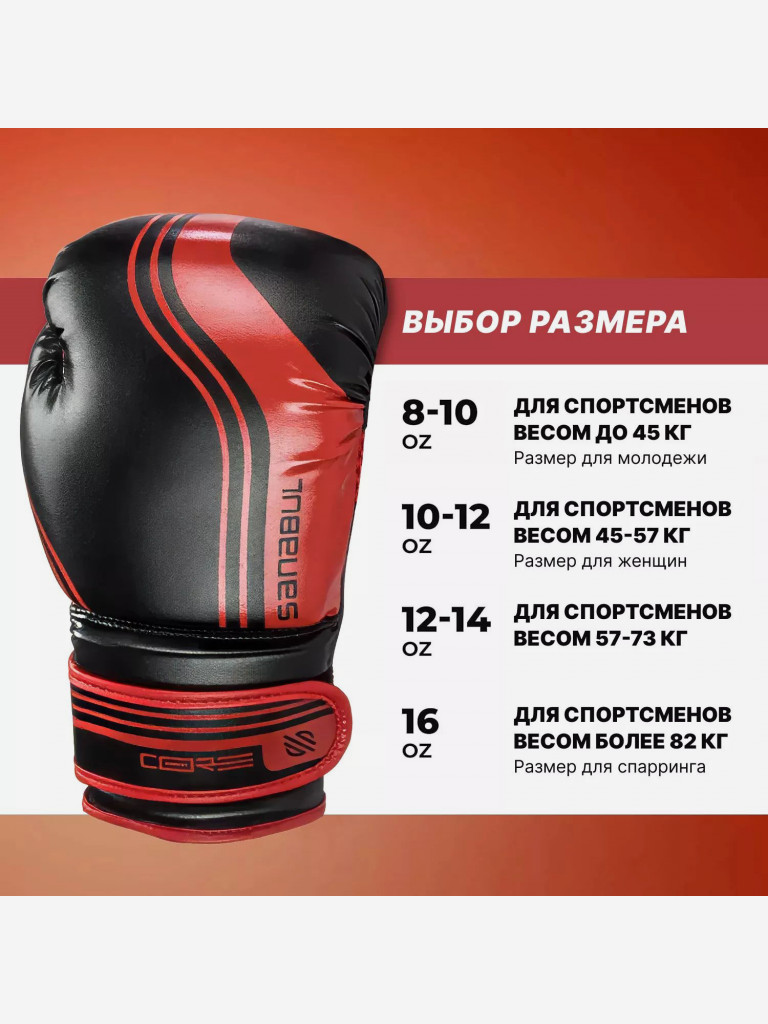 Боксерские перчатки Sanabul Core Series SA-CS-BG