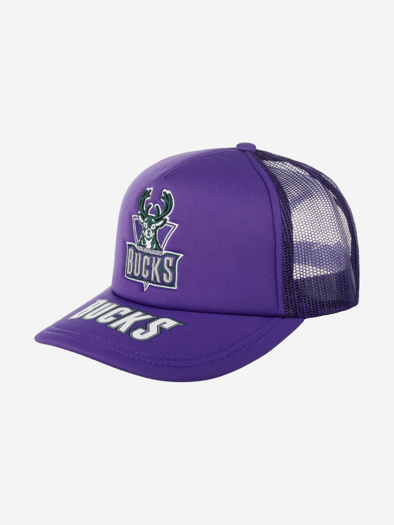 Бейсболка с сеточкой MITCHELL NESS 5HSSSH22020-MBUPURP Milwaukee Bucks MLB (фиолетовый)