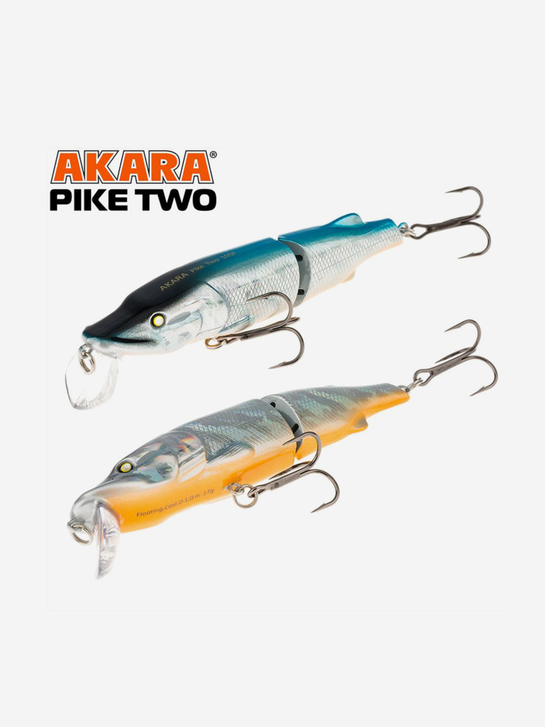 Воблер Akara Pike Two 100F минноу плавающий на щуку 17гр A82