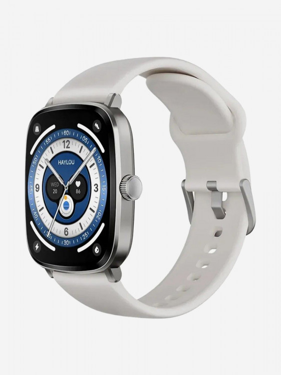 Смарт-часы Xiaomi Haylou RS5 серебристый/белый, GL