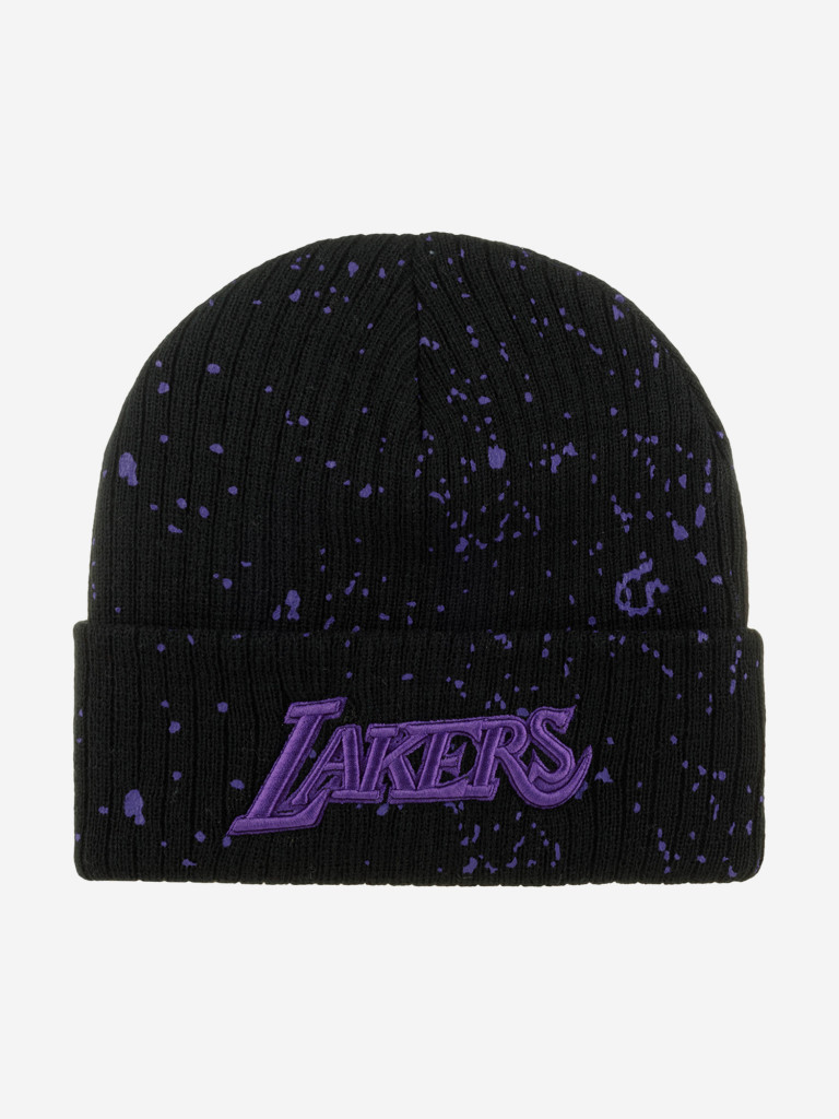 Шапка с отворотом MITCHELL NESS HCFK5815-LALYYPPPBLCK Los Angeles Lakers NBA (черный)