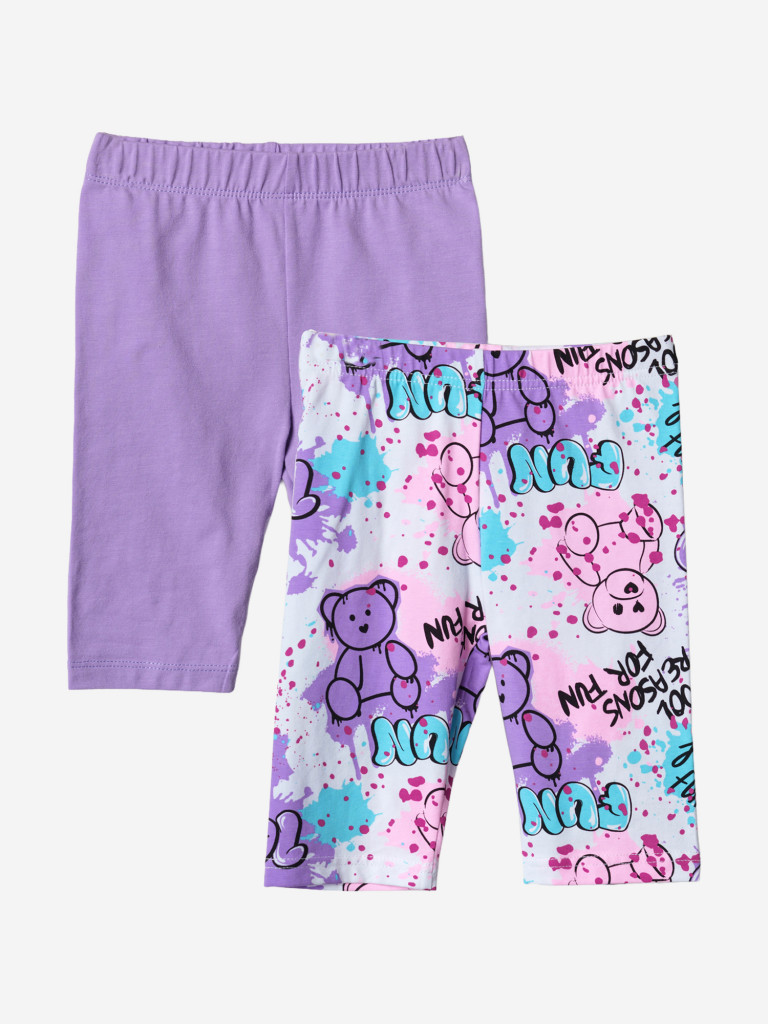 Легинсы укороченные, 2 пары в комплекте PlayToday