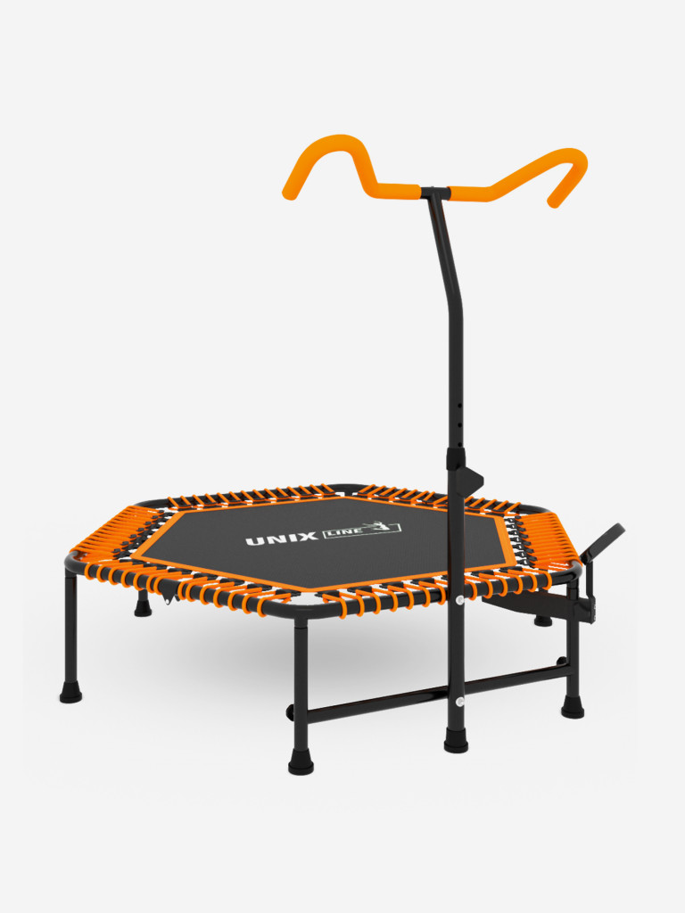 Батут спортивный для фитнеса и джампинга UNIX Line Fitness Pro 125 см, оранжевый