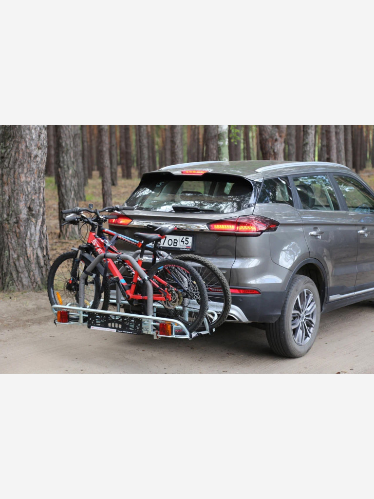 Автобагажник на фаркоп типа квадрат НА ФАРКОПЕ