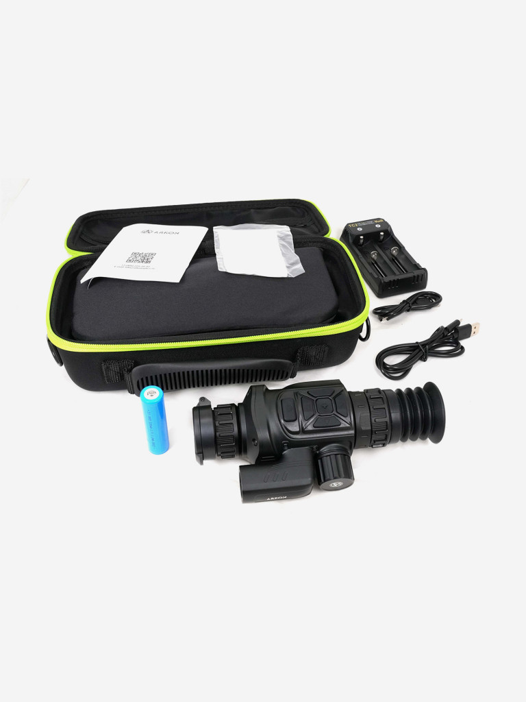 Тепловизионный прицел Arkon Arma SR25L с баллистическим калькулятором, 800-1200м, zoom 3,1х-12,4х, WiFi, VOx 256х192рх, OLED 1024х768