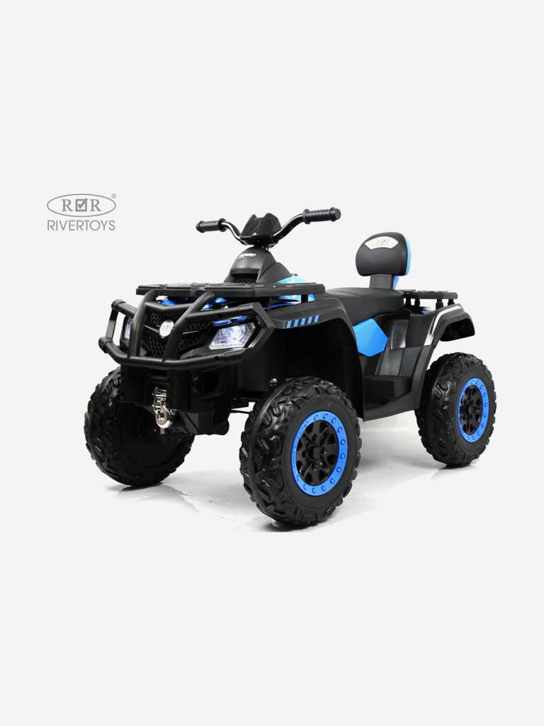 Детский электроквадроцикл RIVERTOYS T001TT 4WD синий