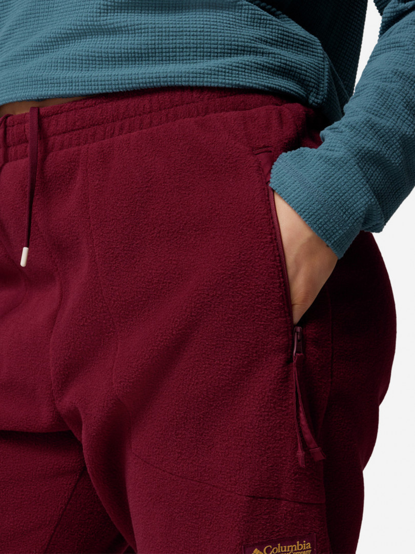 фото Брюки женские columbia sequoia grove fleece pant, красный