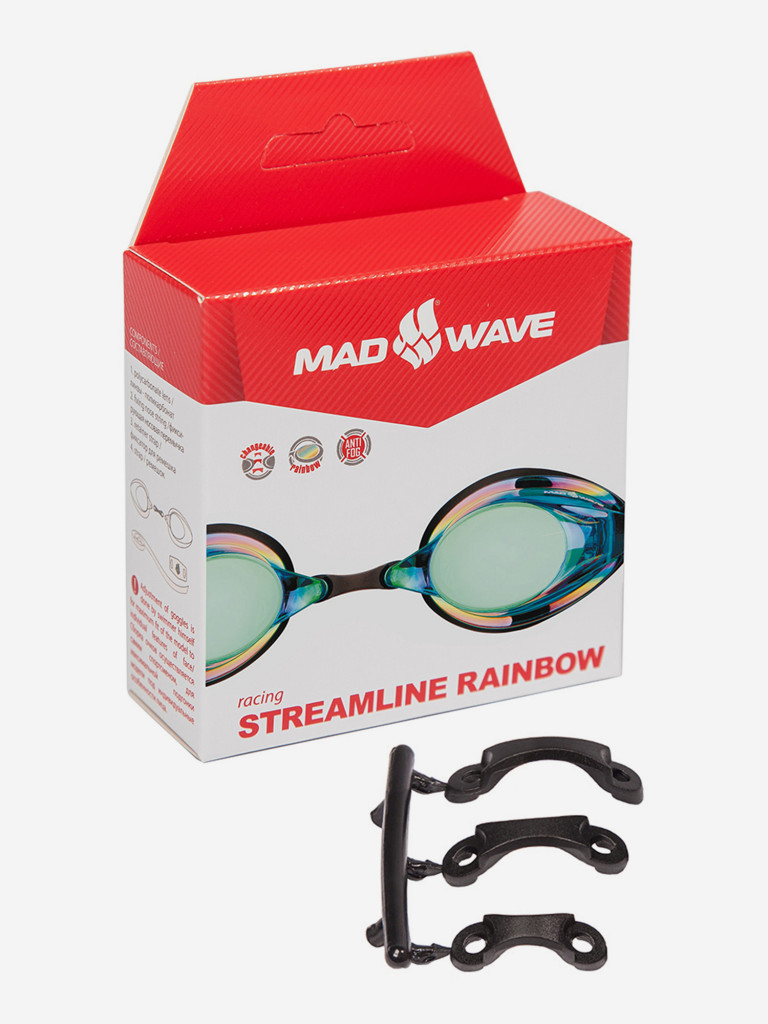 Стартовые очки Mad Wave STREAMLINE Rainbow