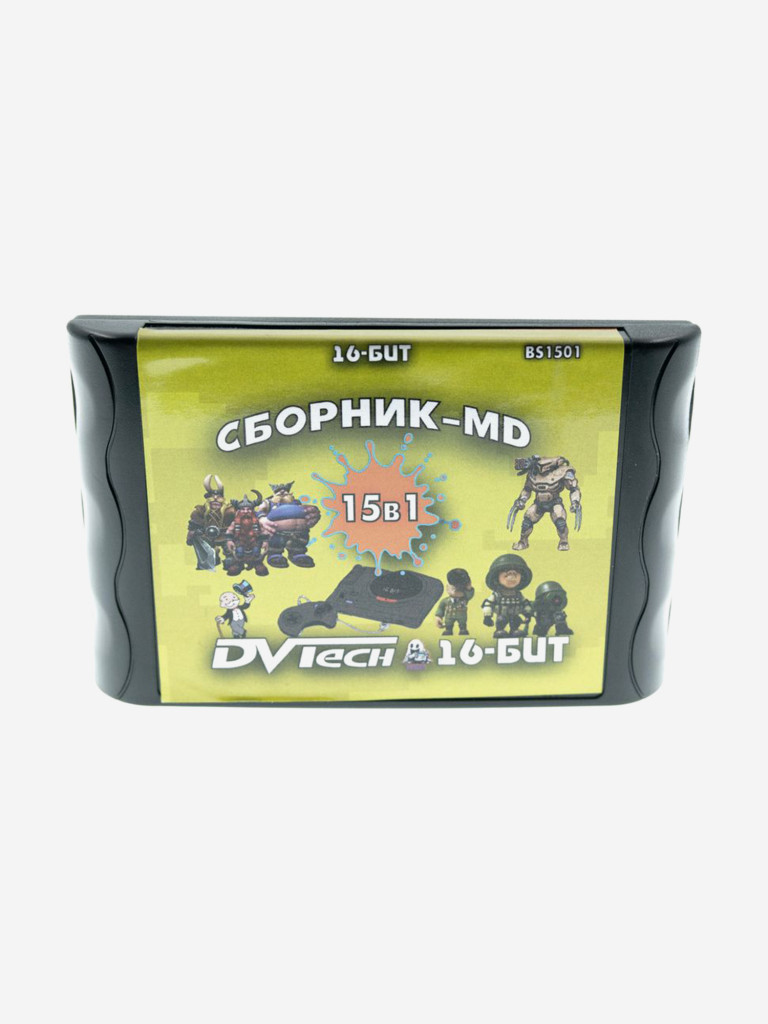Картридж игровой DVTech 15 игр (на русском) 16bit