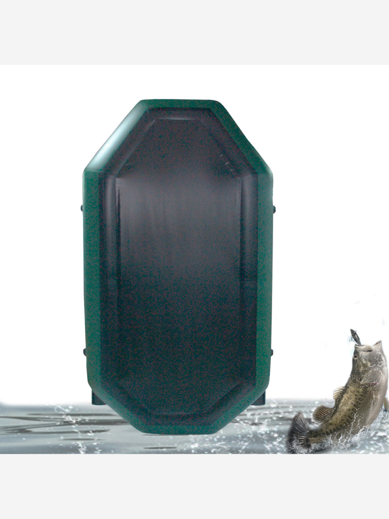 Лодка ПВХ Ridboat-220Т, зеленая,1,5-местная, диаметр борта 340мм, для рыбалки, для охоты и путешествий