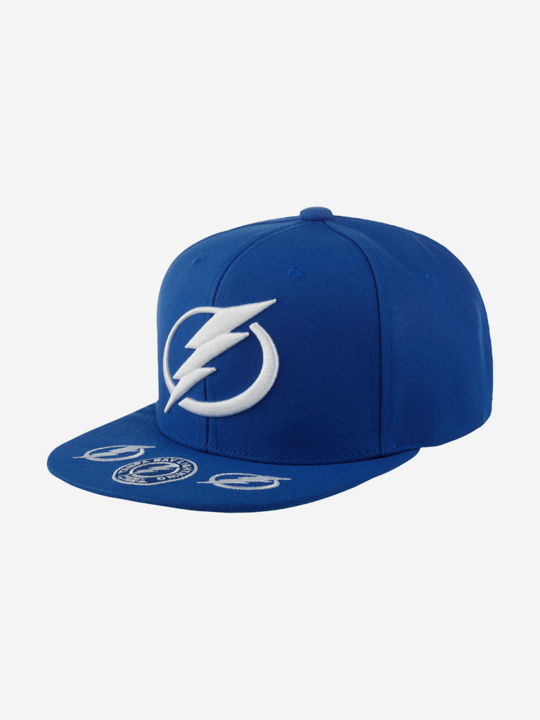 Бейсболка с прямым козырьком MITCHELL NESS 6HSSSH22089-TBLBLUE Tampa Bay Lightning NHL (синий)