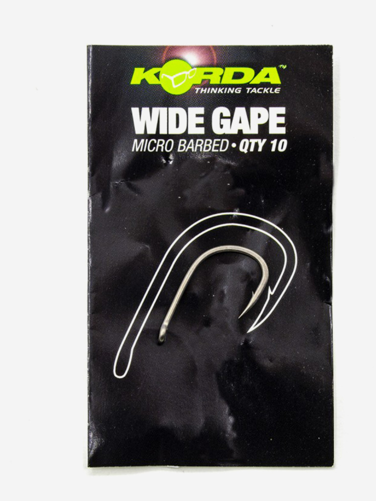 Крючок KORDA Wide Gape №6 с бородкой 10шт