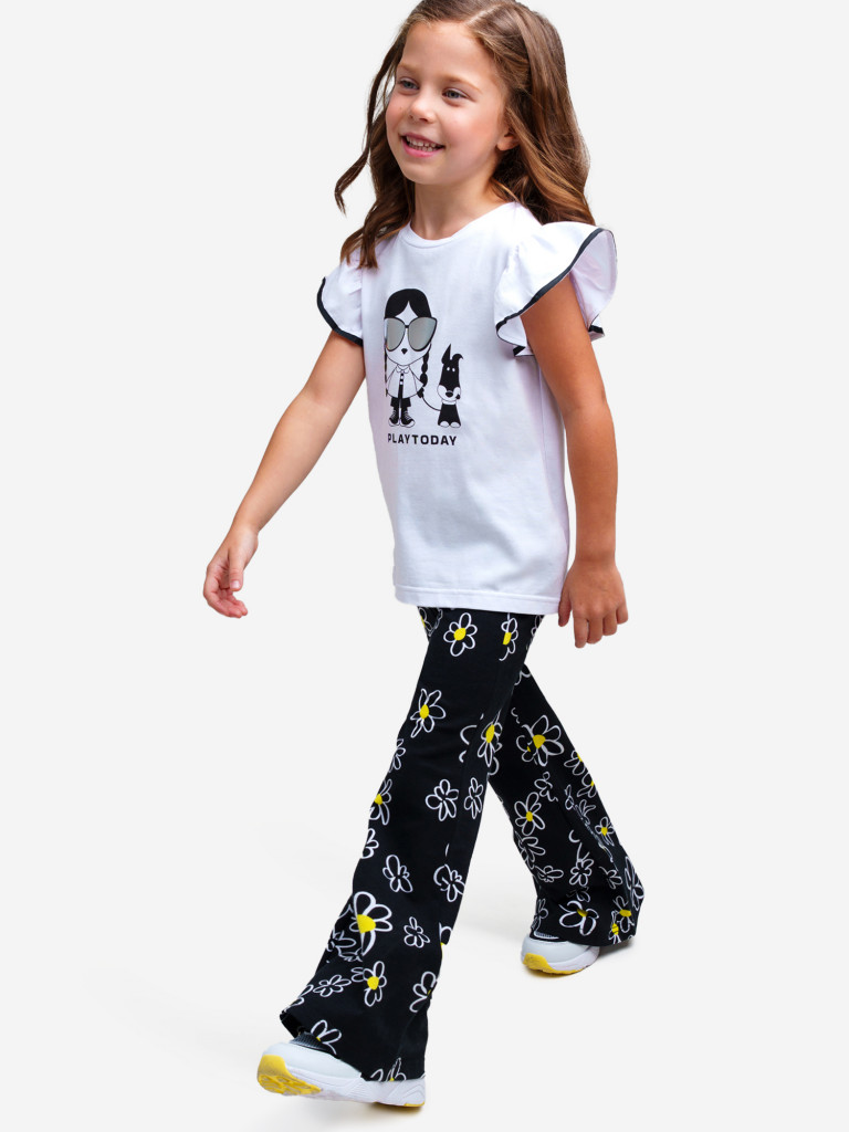 Брюки Playtoday для девочки, 2 пары в комплекте