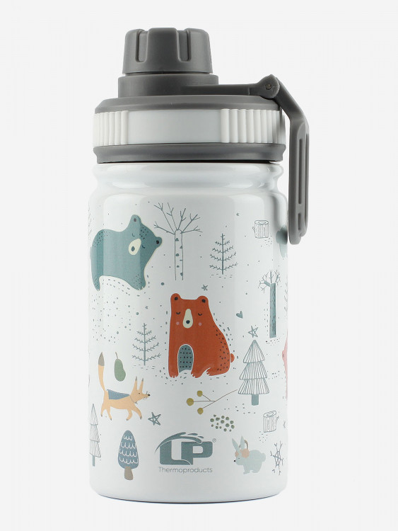 Термобутылка LP Thermoproducts Kids Animals, 0,35 л, белая