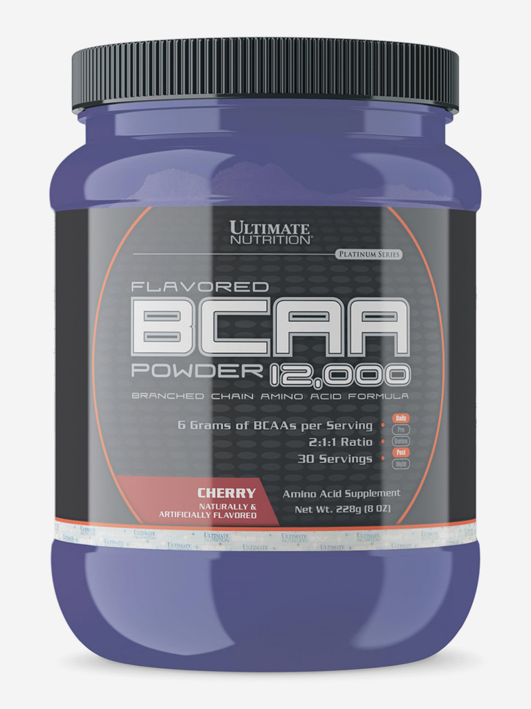 Аминокислоты Ultimate Nutrition BCAA 12000, 228 г, Вишня