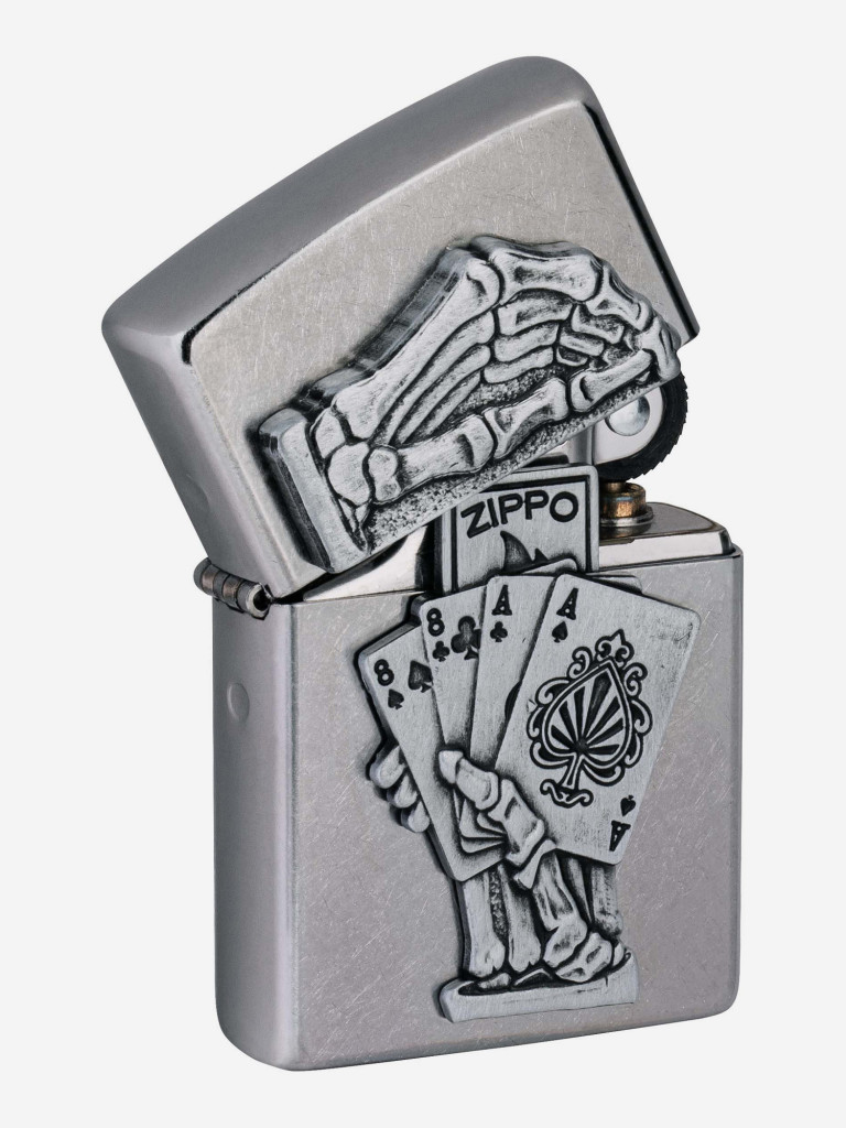 Зажигалка бензиновая ZIPPO 49536 Dead Mans Hand Emblem