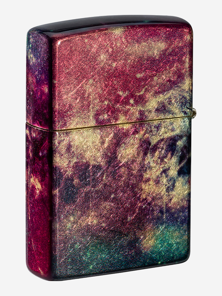 Зажигалка бензиновая ветроустойчивая Zippo Galaxy Skull 540 Tumbled Brass