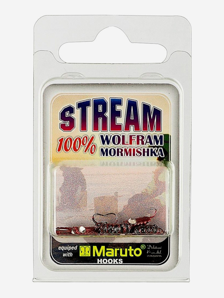 Мормышка Helios вольфрамовая Опарыш с ушком крашеная 3мм 0,44г 134 с камнем (MW-4230-134), 10 штук в упаковке