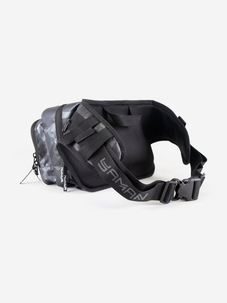 Сумка рыболовная Yaman Fishing Hip Bag, 28х21х17 см, цвет серый камуфляж.