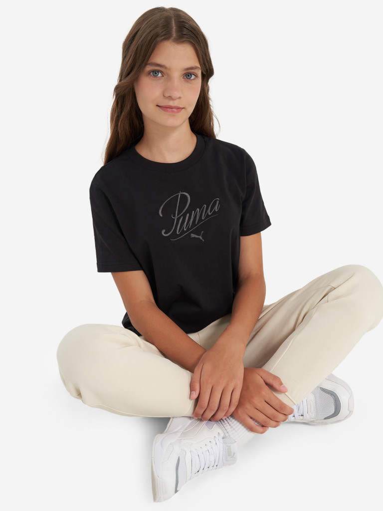 Футболка для девочек PUMA Ess Script
