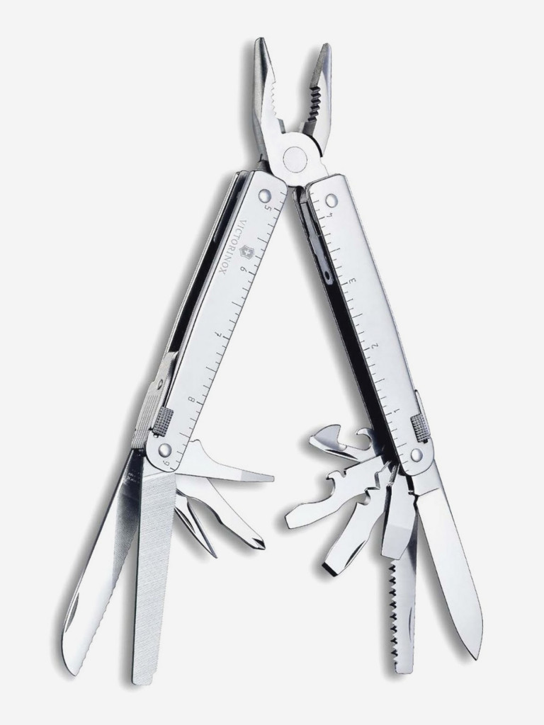 Мультиинструмент складной Victorinox SwissTool 23, 115 мм, 27 функций, кожаный чехол