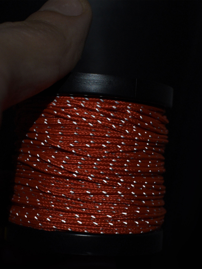 Микрокорд T-Gear x CORD nylon катушка 30м световозвращающий (Neon Orange)