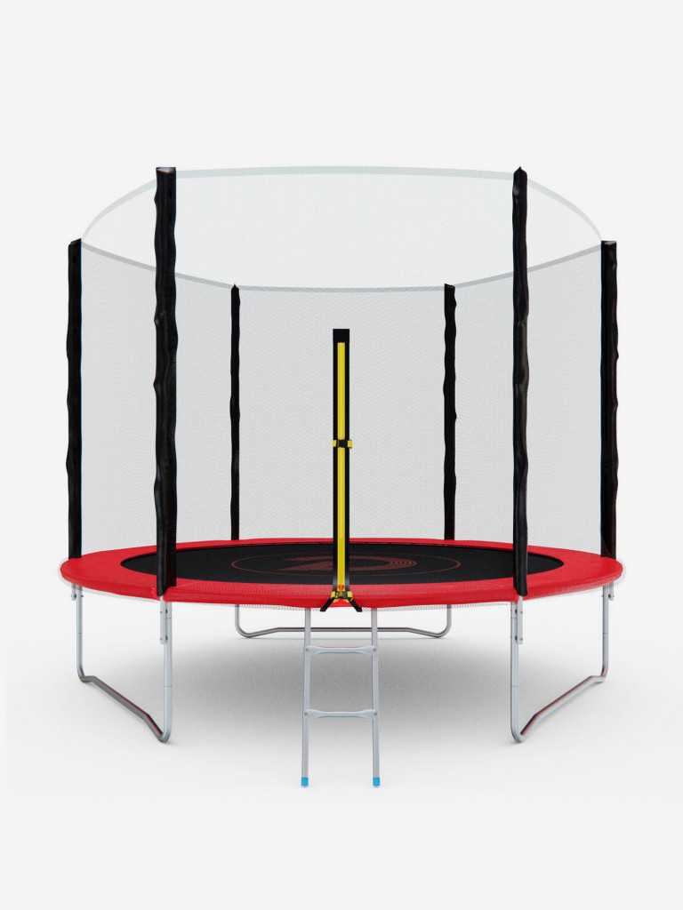 Батут с сеткой DFC PELPO 10ft с лестницей, RED