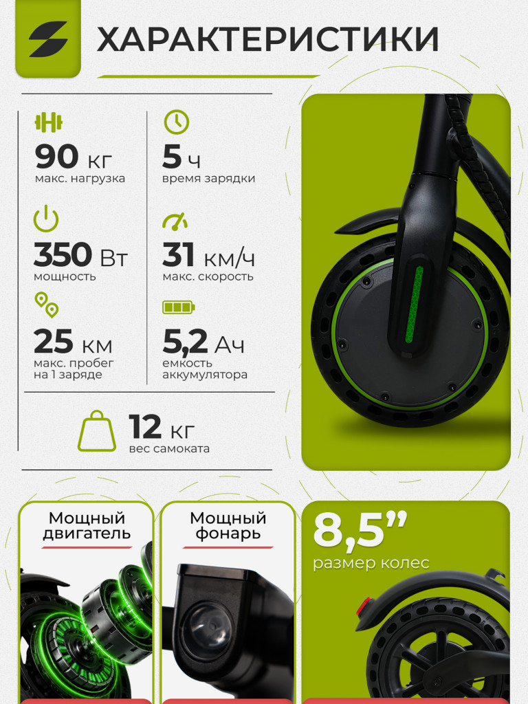 Электросамокат SAMIK M365 GO