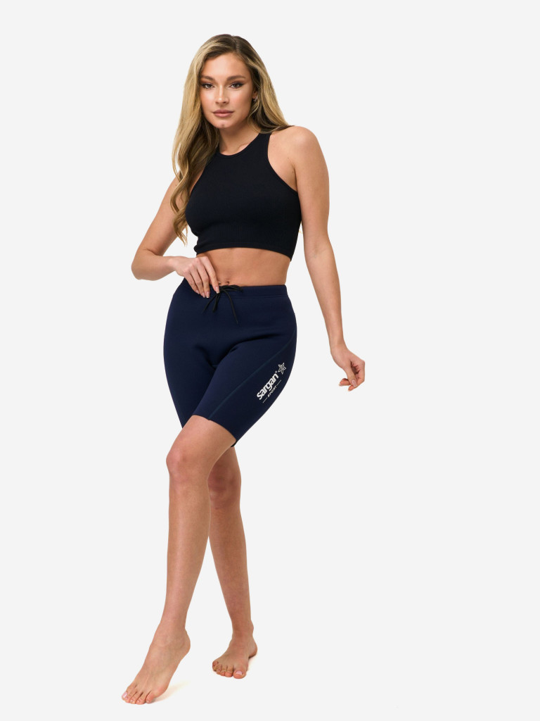 Неопреновые шорты женские 2мм на затяжке для водного спорта SARGAN Sport