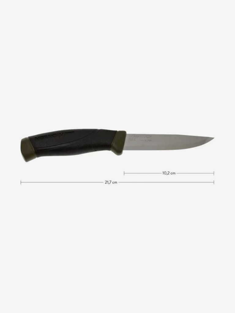 Нож охотничий Morakniv Companion тактический, туристический, углеродистая сталь, клинок 104 мм