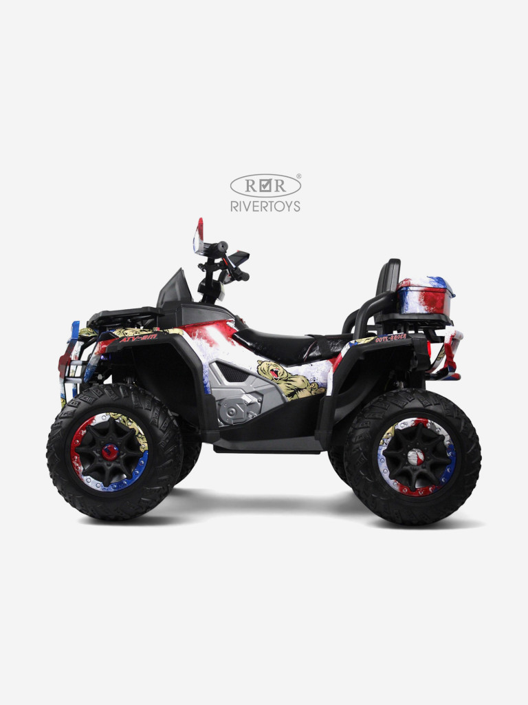 Детский электроквадроцикл RIVERTOYS Z111ZZ русский медведь