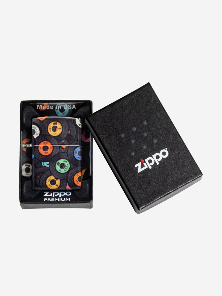 Зажигалка бензиновая ZIPPO 48770 Records